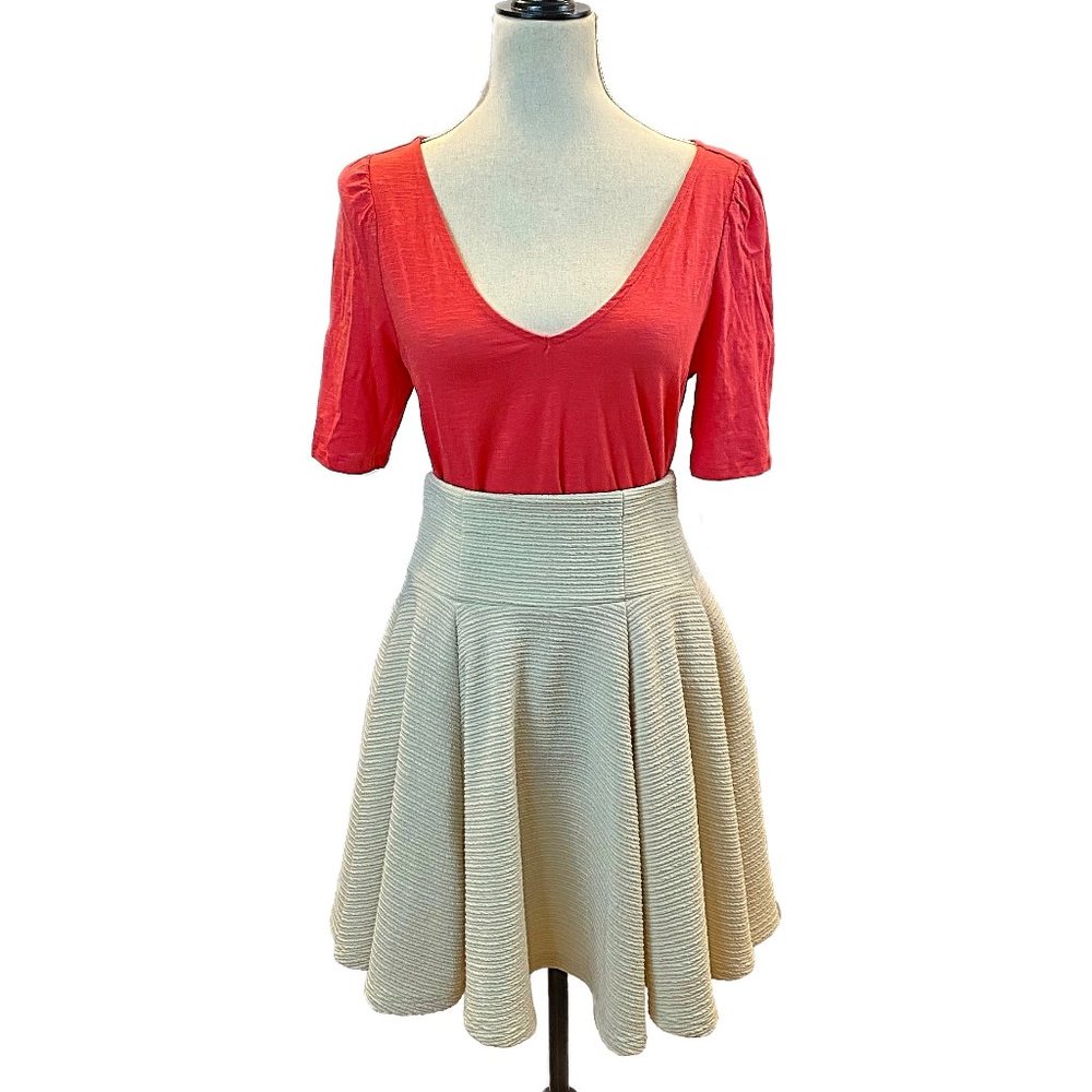 WeGo Browny Textured Circle Skirt